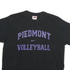 NIKE Womens Black Piedmont Volleyball Graphic T-Shirt M Crew Neck Short Sleeve