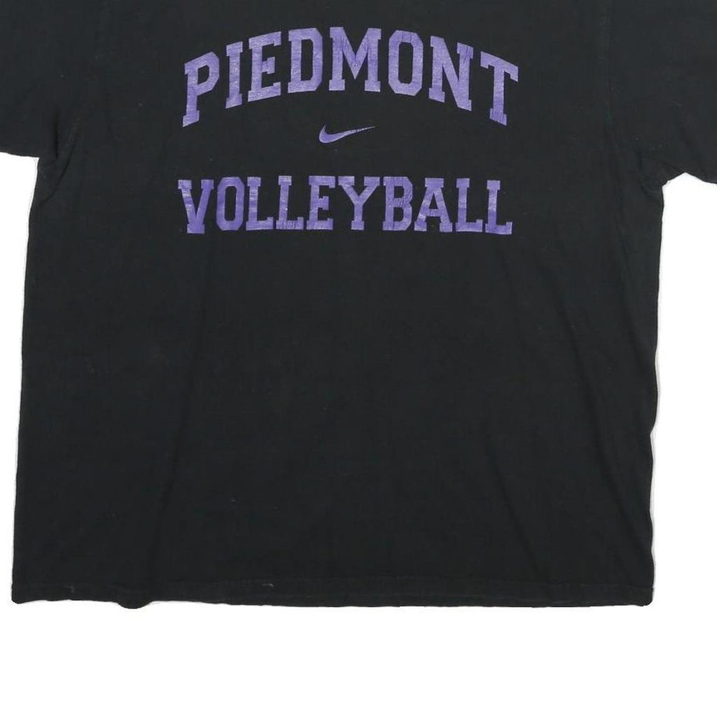 NIKE Womens Black Piedmont Volleyball Graphic T-Shirt M Crew Neck Short Sleeve