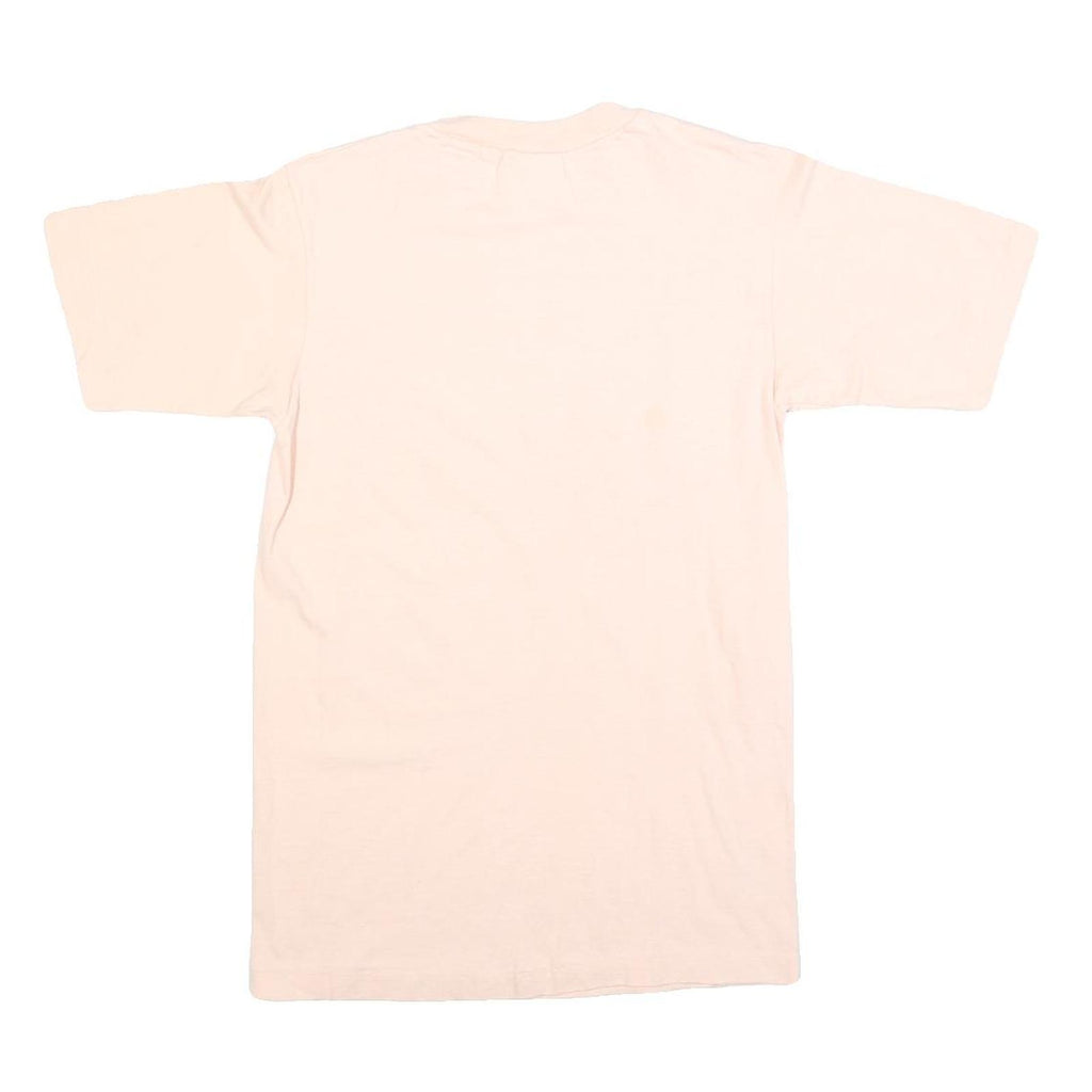 HANES Womens Cream S Graphic T-Shirt Short Sleeve Round Neck Hawaiian Print