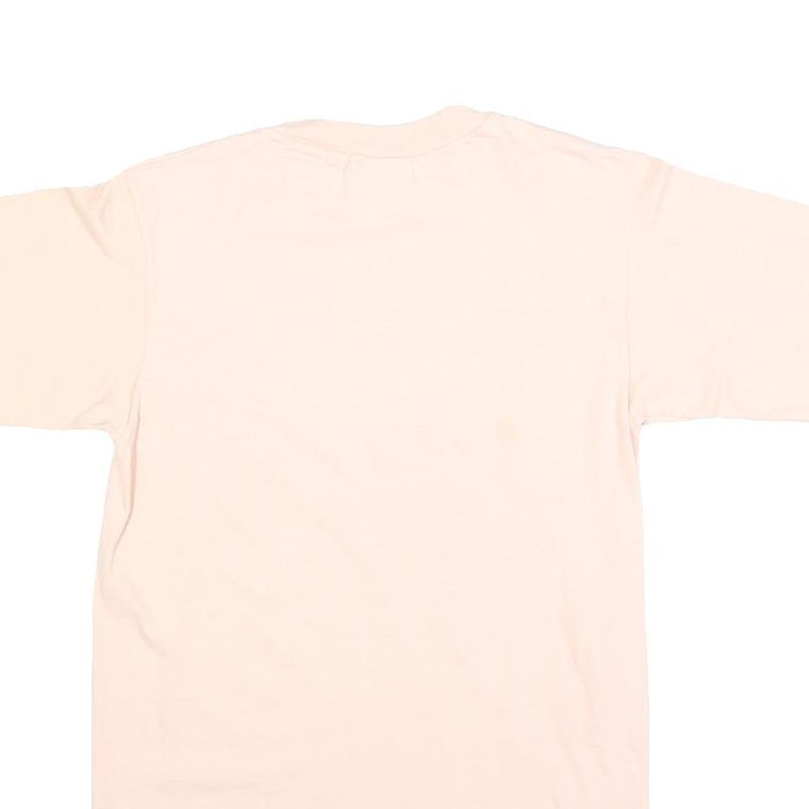 HANES Womens Cream S Graphic T-Shirt Short Sleeve Round Neck Hawaiian Print