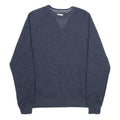 CHAMPION Mens Blue Cotton Blend Crew Neck L Sweatshirt Casual Pullover