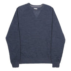 CHAMPION Mens Blue Cotton Blend Crew Neck L Sweatshirt Casual Pullover