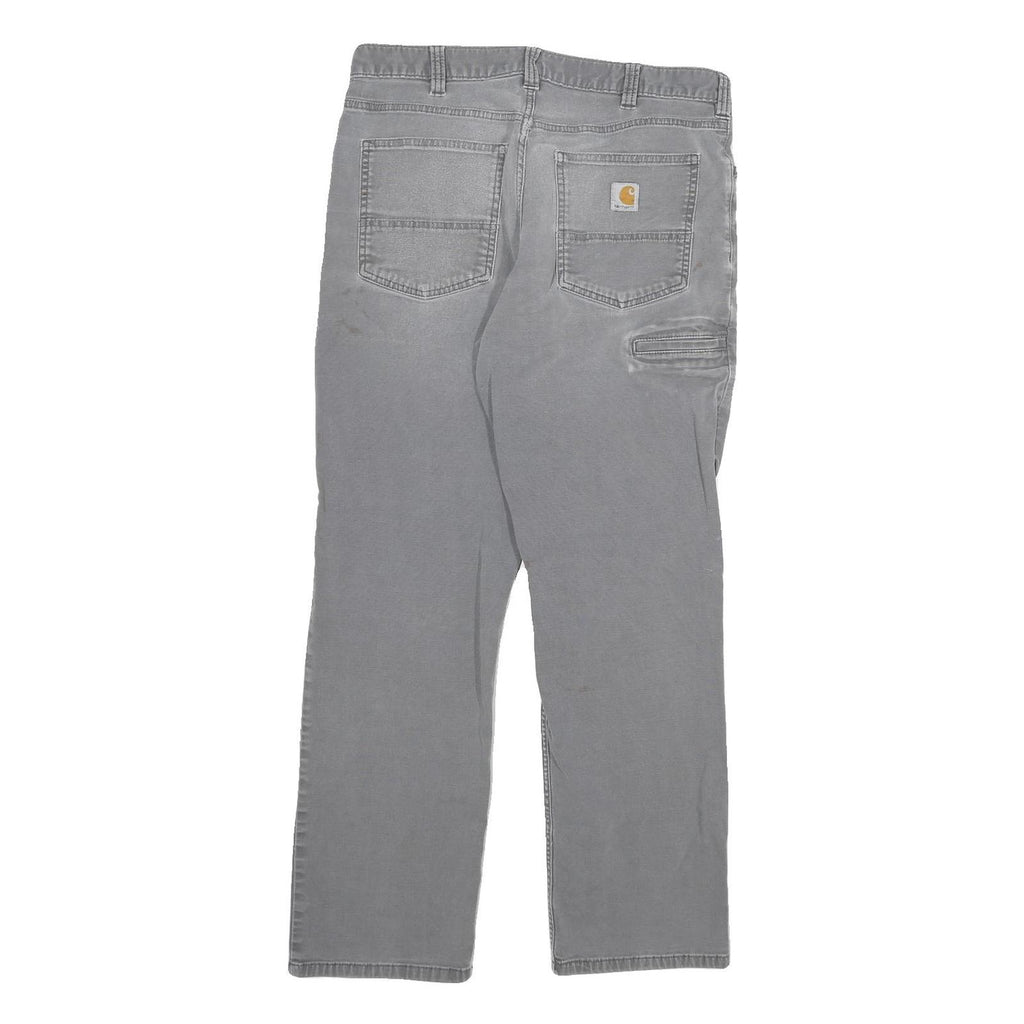 CARHARTT Mens Relaxed Workwear Jeans Grey Denim W32 L29 Durable Hardwear