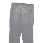 CARHARTT Mens Relaxed Workwear Jeans Grey Denim W32 L29 Durable Hardwear