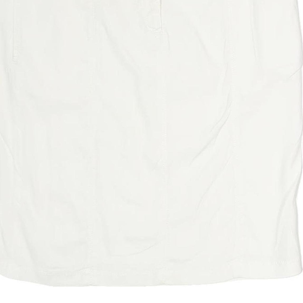 ARMANI JEANS Womens White Mini Cotton Plain Skirt M Classic Casual Summer