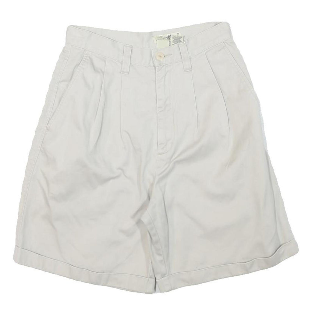 EDDIE BAUER Mens Shorts White Casual Cotton Blend M W26 Lightweight Summer