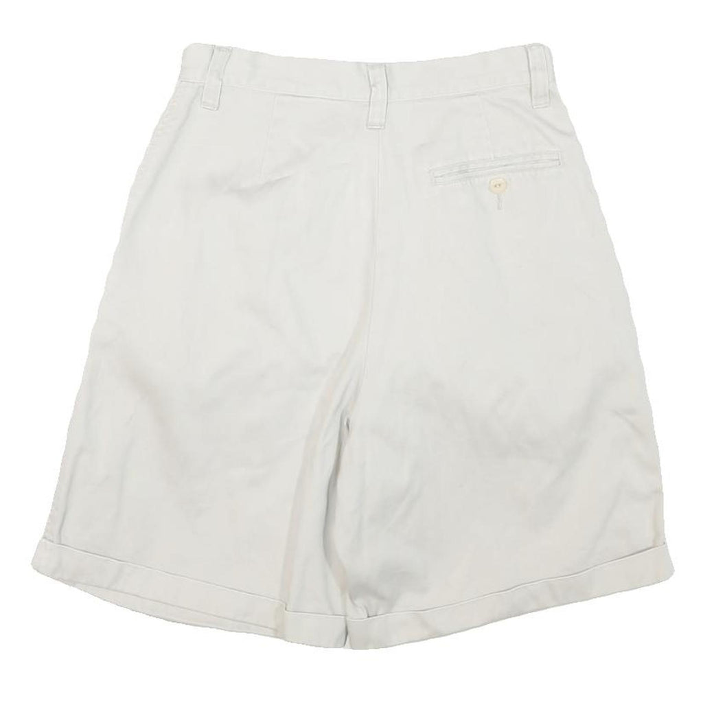 EDDIE BAUER Mens Shorts White Casual Cotton Blend M W26 Lightweight Summer
