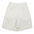 EDDIE BAUER Mens Shorts White Casual Cotton Blend M W26 Lightweight Summer