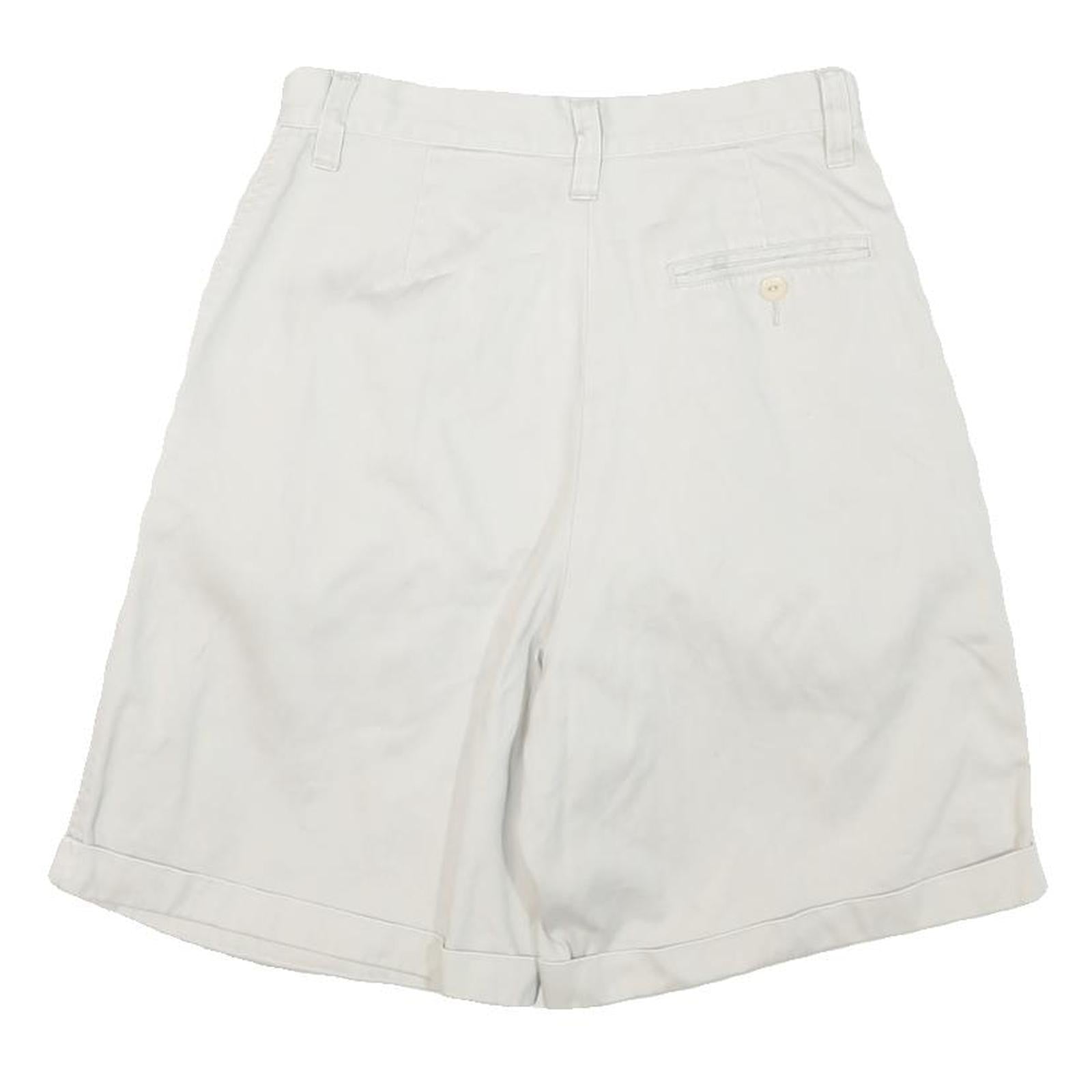 EDDIE BAUER Mens Shorts White Casual Cotton Blend M W26 Lightweight Summer
