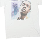 GILDAN Mens White ASAP Rocky Graphic T-Shirt M Short Sleeve Crew Neck