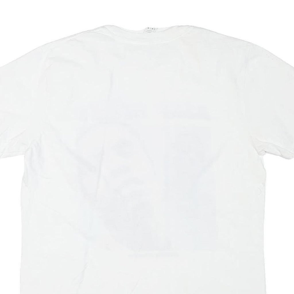 GILDAN Mens White ASAP Rocky Graphic T-Shirt M Short Sleeve Crew Neck