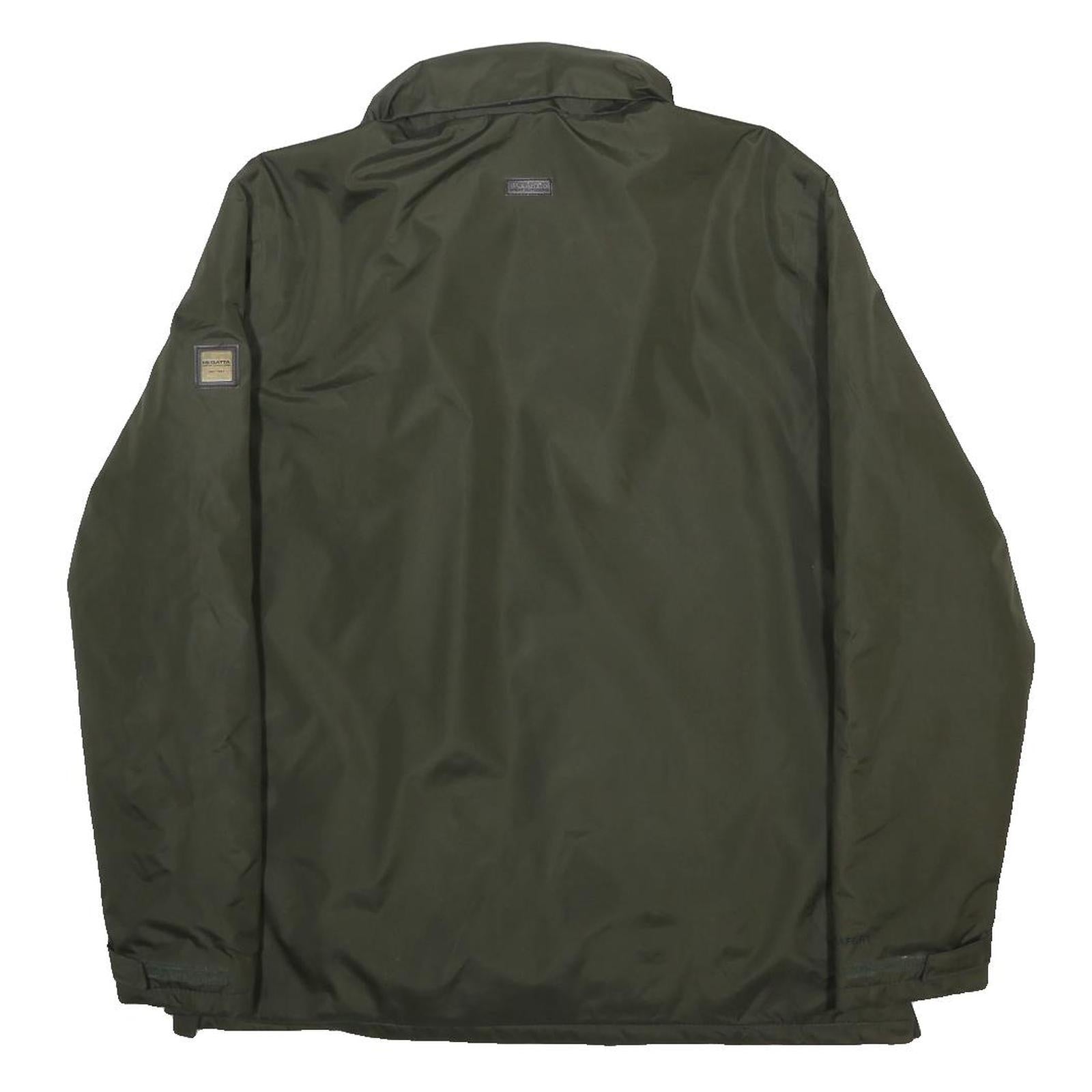 REGATTA Mens Green L Polyester Jacket Zip Up Outdoor Casual Stylish