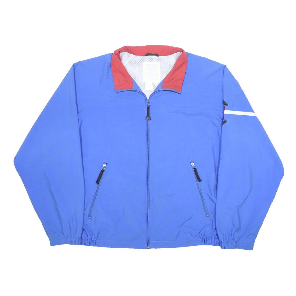 NAUTICA Mens Blue & Red Competition Zip Jacket XL Synthetic Sport Casual