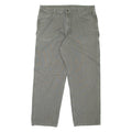 CARHARTT Carpenter Workwear Mens Jeans Green Loose Tapered W40 L32