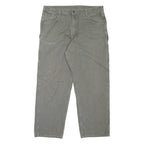 CARHARTT Carpenter Workwear Mens Jeans Green Loose Tapered W40 L32