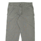 CARHARTT Carpenter Workwear Mens Jeans Green Loose Tapered W40 L32