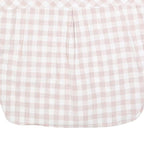 BARBOUR Womens Cream & Pink Checked Basic Top Sleeveless Round Neck UK 8 Cotton