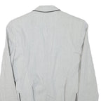 ZARA BASIC Womens White & Black Striped Blazer Jacket XS Cotton Blend Classic