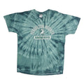 JERZEES Mens Blue Tie Dye Pendelton Heights Arabians Graphic T-Shirt XL Short
