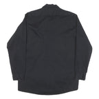 DICKIES Mens Black Worker Shirt M Cotton Blend Button-Down Long Sleeve Relaxed