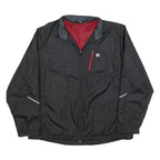 STARTER Mens Black Polyester Zip Jacket XL Lightweight Sports Casual