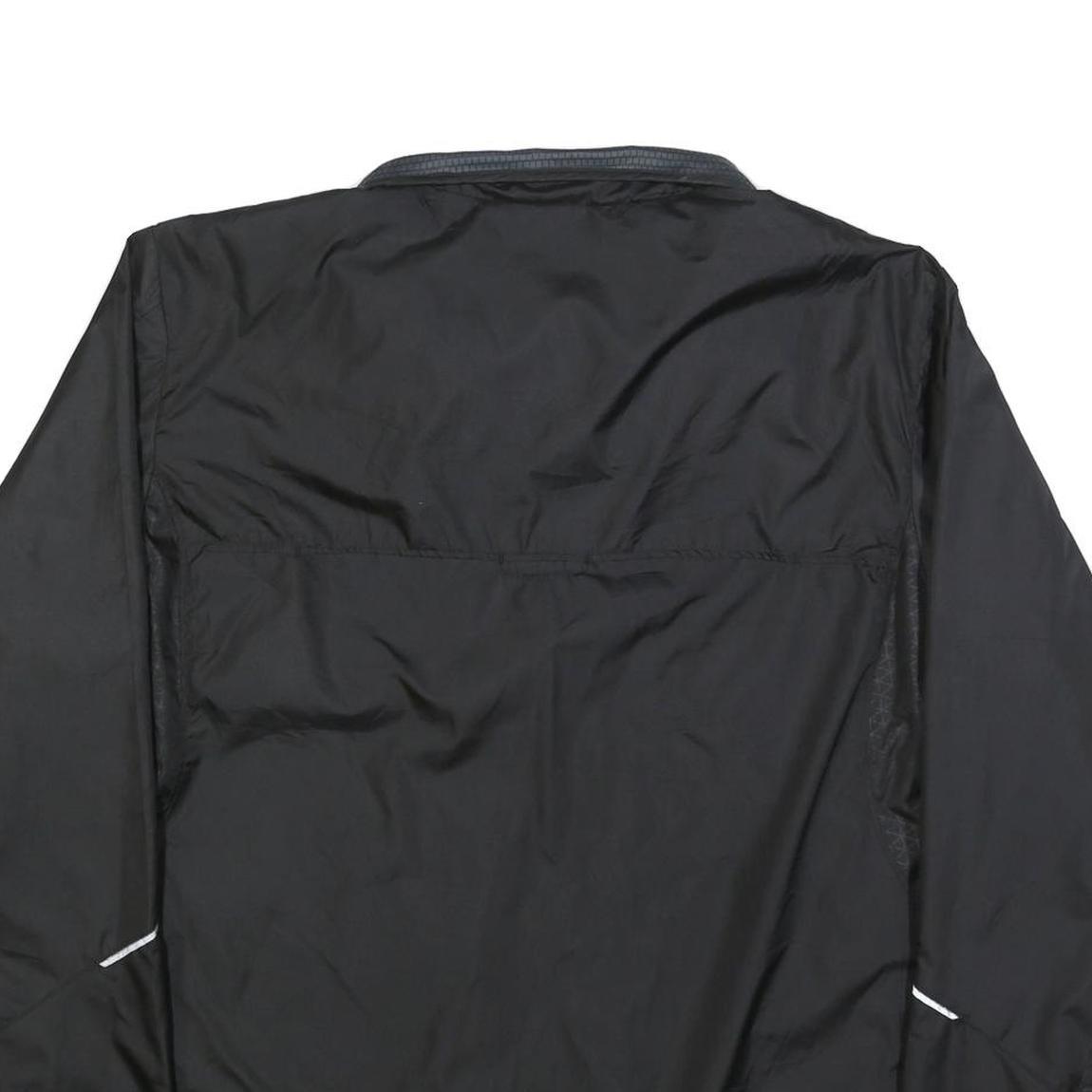 STARTER Mens Black Polyester Zip Jacket XL Lightweight Sports Casual