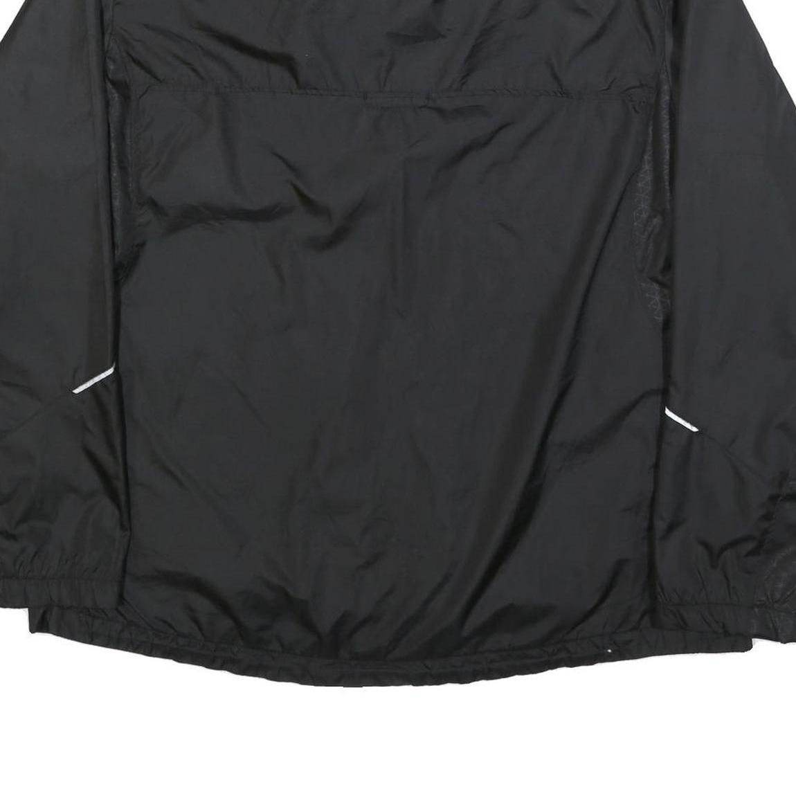 STARTER Mens Black Polyester Zip Jacket XL Lightweight Sports Casual