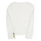 GEORGES RECH Womens White Classic Jacket UK 10 Viscose Blend Button Nautical