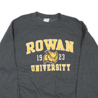 CHAMPION Mens Grey Rowan University Pullover Hoodie XL Cotton Blend