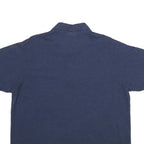 LACOSTE Mens Blue Short Sleeve Plain Polo Shirt XL Cotton Classic Fit Casual