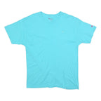 CHAMPION Mens Blue Jersey T-Shirt L Short Sleeve Crew Neck Classic
