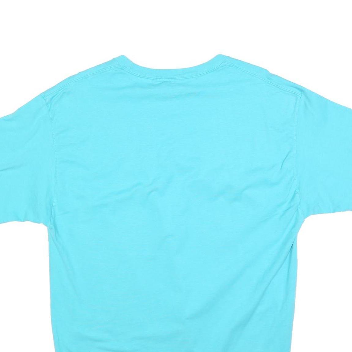 CHAMPION Mens Blue Jersey T-Shirt L Short Sleeve Crew Neck Classic