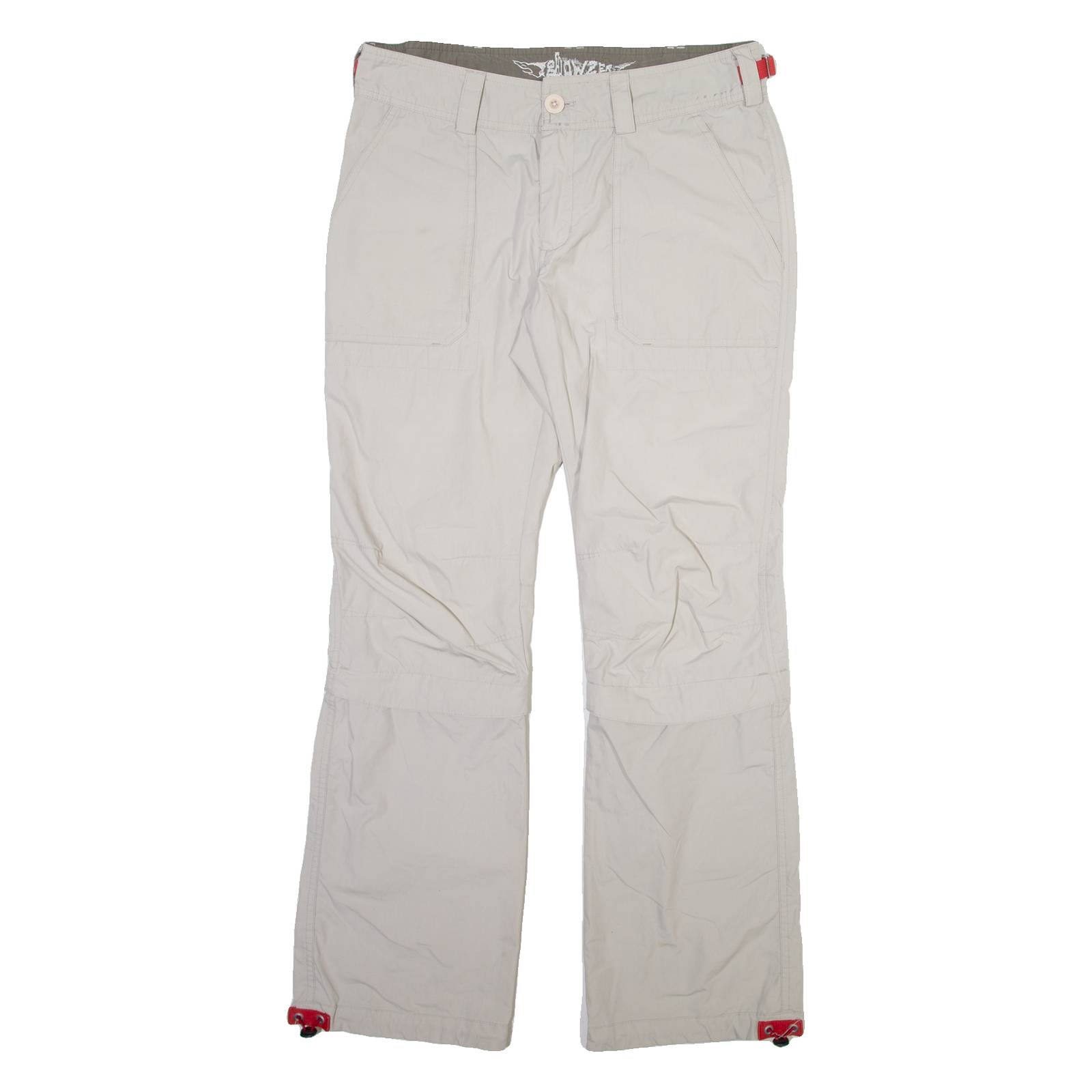 BELOWZERO Detachable Legs Mens Trousers Grey Regular Straight W32 L31