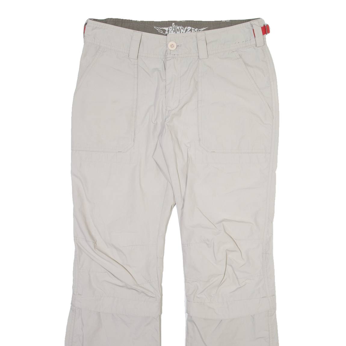 BELOWZERO Detachable Legs Mens Trousers Grey Regular Straight W32 L31