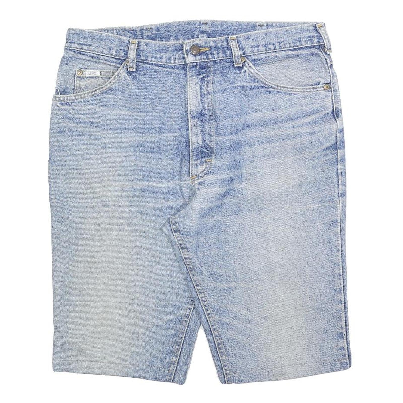 LEE Mens Denim Blue Shorts L W36 Classic Cotton Blend Casual