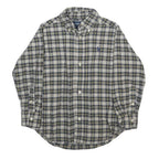 RALPH LAUREN Boys Blue Green Check Shirt 3Y Cotton Long Sleeve Button Down