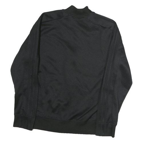 ADIDAS Mens Black Sports Track Jacket S Polyester Zip Athletic Comfort Casual