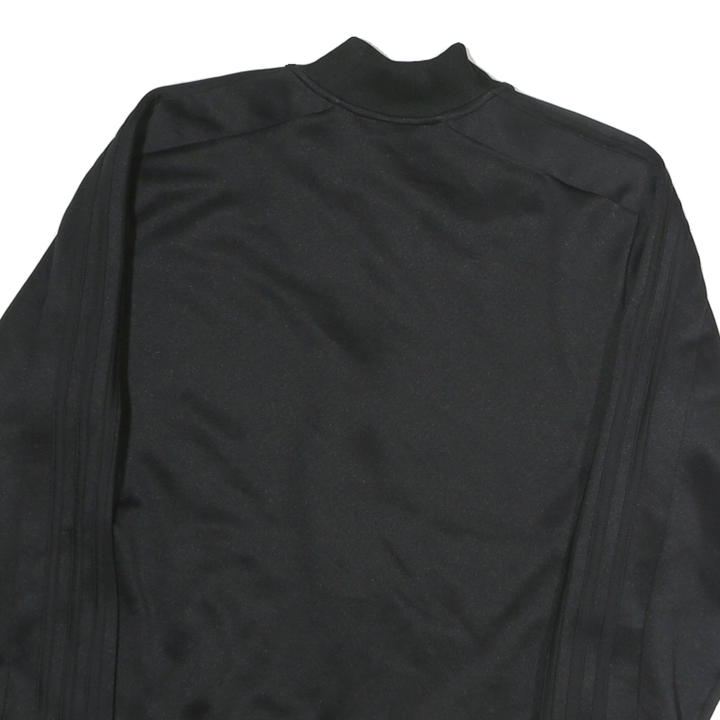 ADIDAS Mens Black Sports Track Jacket S Polyester Zip Athletic Comfort Casual