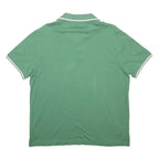 TOMMY HILFIGER Mens Green Polo Shirt L Short Sleeve Cotton Blend Basic