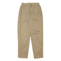 LIZ CLAIBORNE Womens Cotton Blend Beige Relaxed Trousers W23 L27 Casual