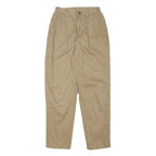 LIZ CLAIBORNE Womens Cotton Blend Beige Relaxed Trousers W23 L27 Casual