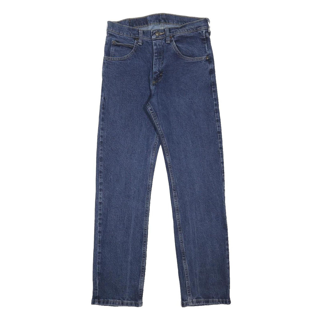 WRANGLER Mens Slim Blue Denim Jeans W29 L30 Zip Closure Classic Fit Casual