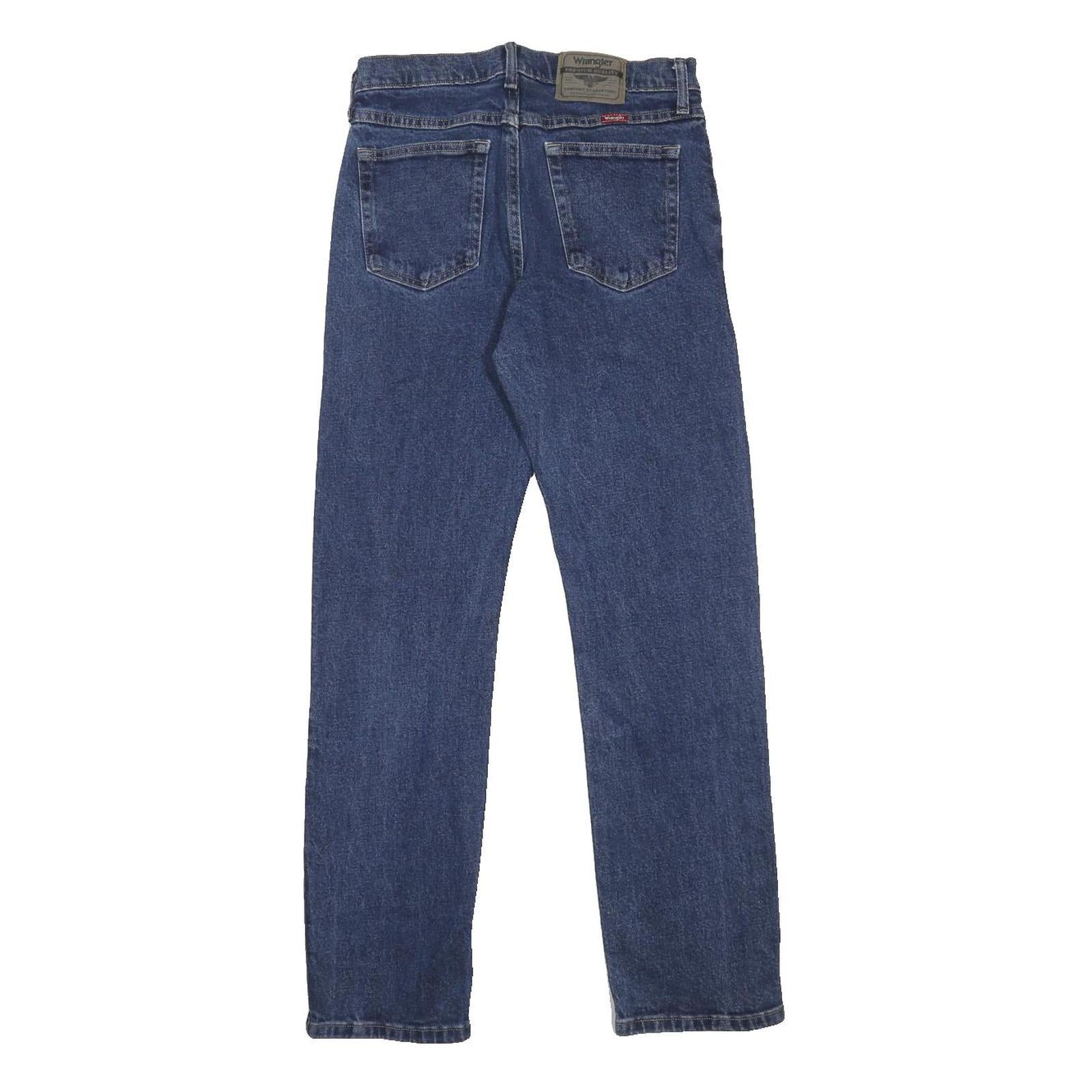WRANGLER Mens Slim Blue Denim Jeans W29 L30 Zip Closure Classic Fit Casual