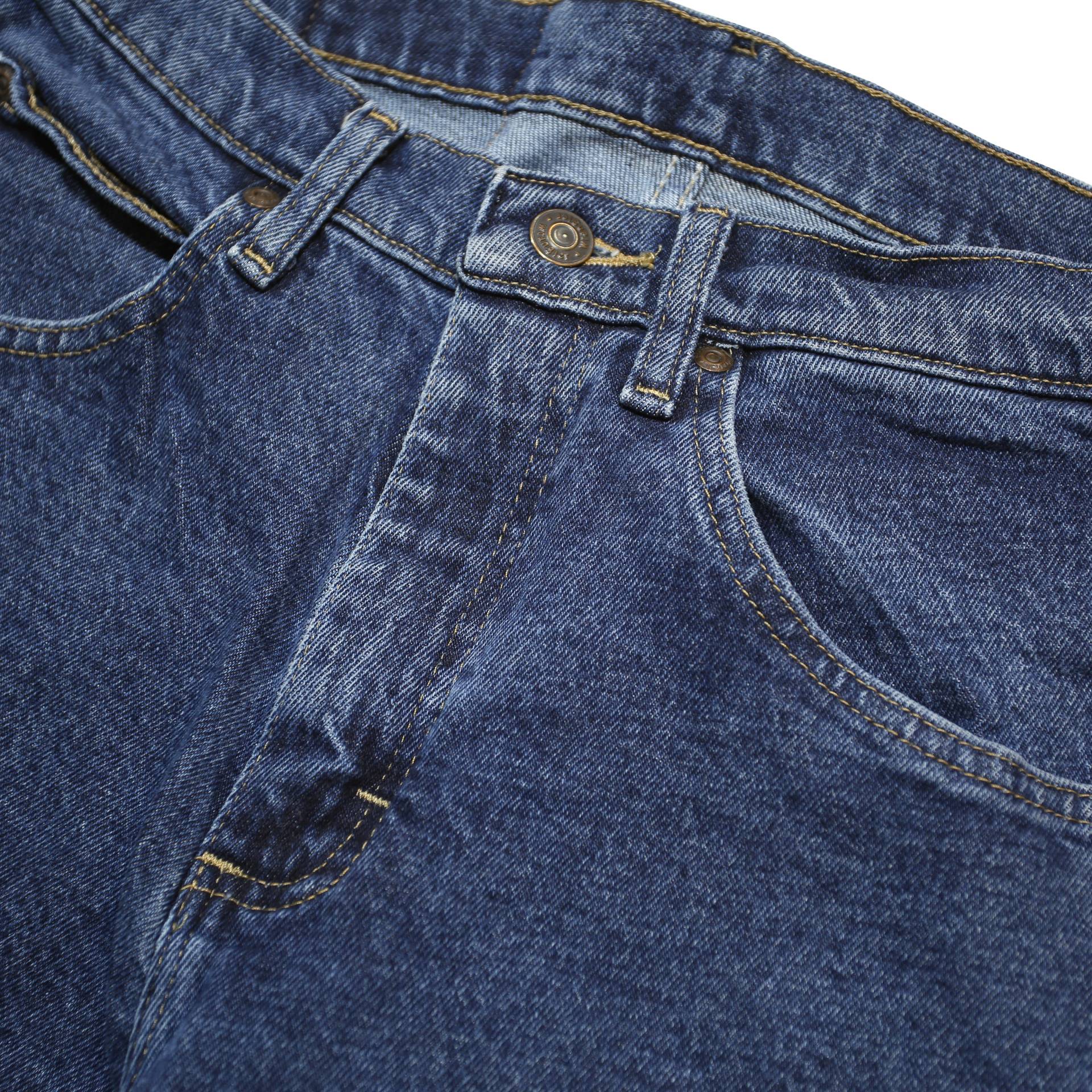 WRANGLER Mens Slim Blue Denim Jeans W29 L30 Zip Closure Classic Fit Casual