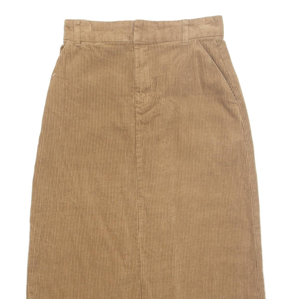 Womens Straight Skirt Brown Midi M