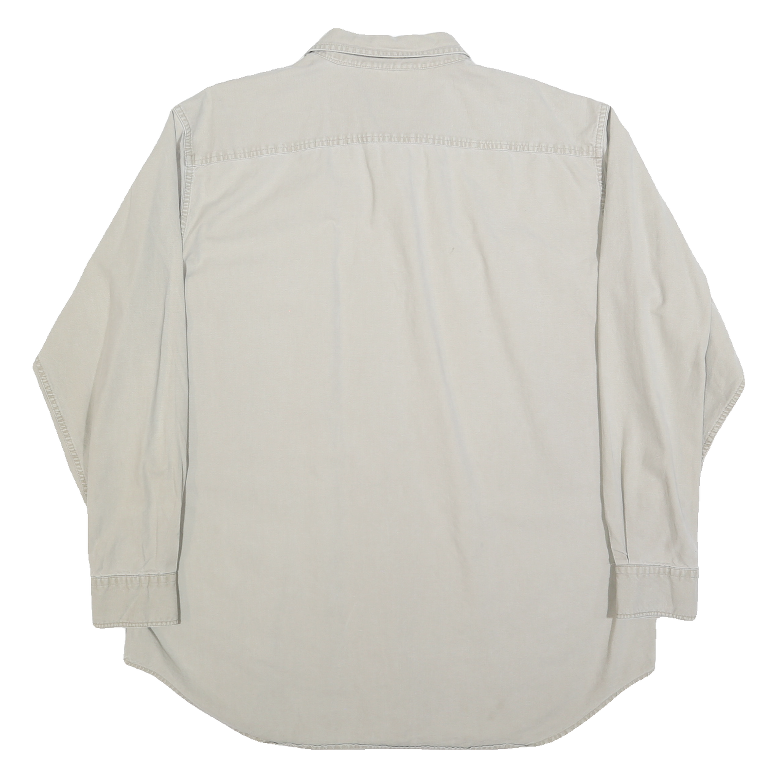 WOOLRICH Mens Beige Cotton Blend Casual Shirt XL Button Pocket Detail