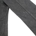 GUESS Womens Black Denim Cropped XL Cotton Blend Button Jacket Raw Hem