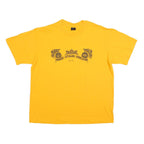 PLATINUM PLUS Mens Yellow Minnareg Veterans Association Graphic T-Shirt XL Crew