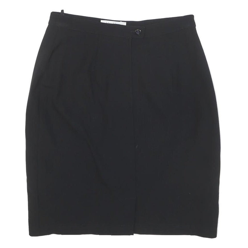 MAX MARA Womens Black Pencil Knee Length Wool Blend Skirt M Classic Officewear