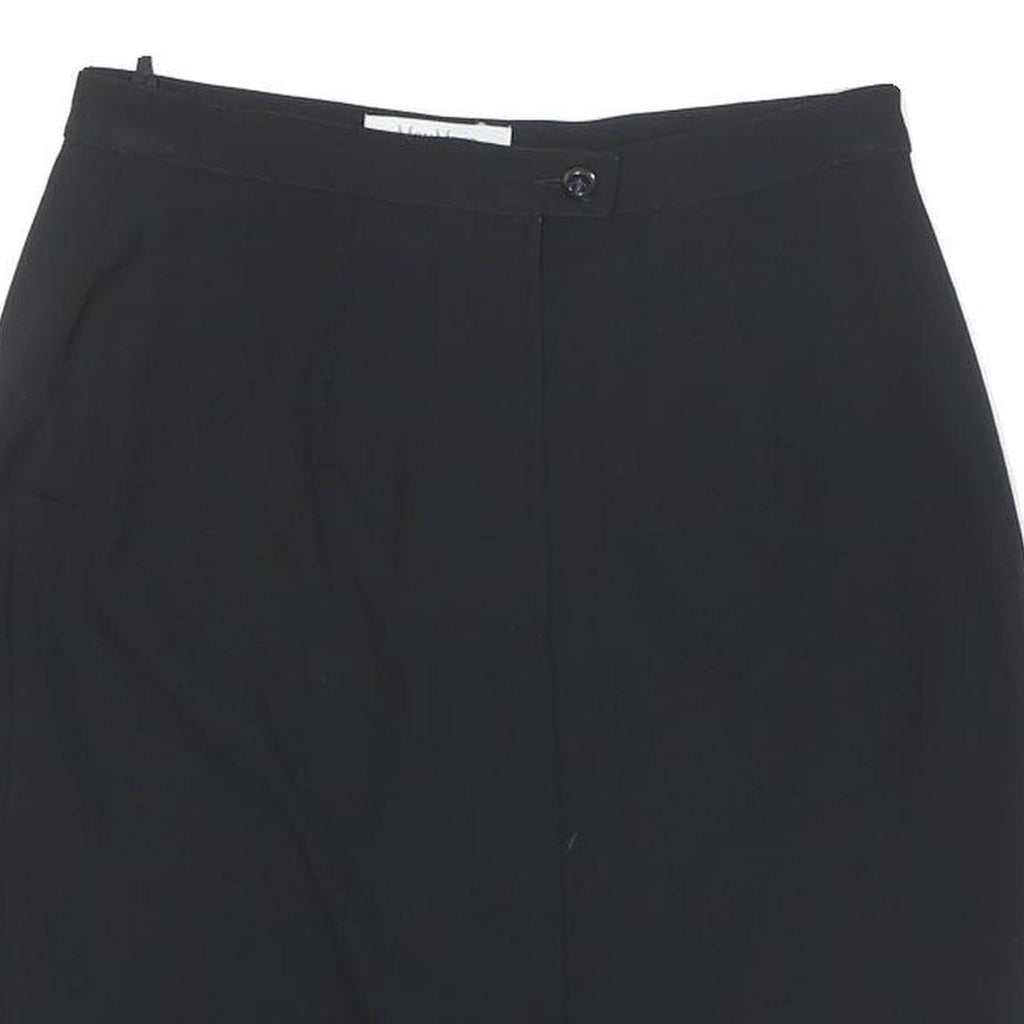 MAX MARA Womens Black Pencil Knee Length Wool Blend Skirt M Classic Officewear